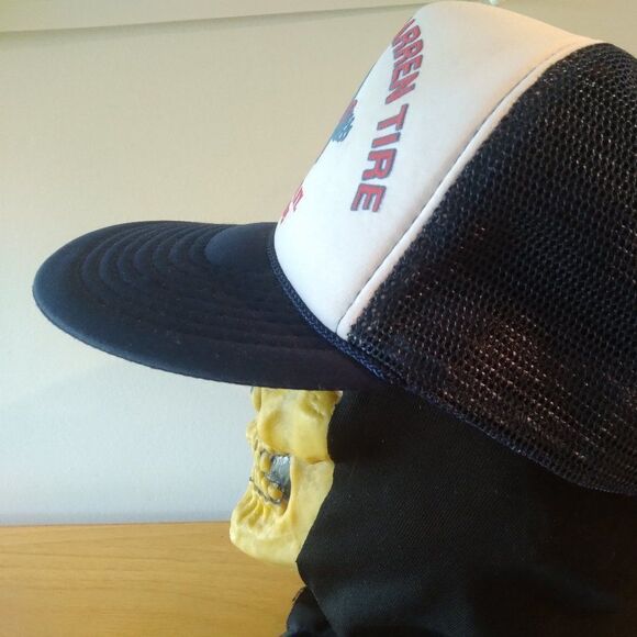 Deadstock Vintage Edwards-Warren Tire Snap Back Trucker Hat - Picture 4 of 9